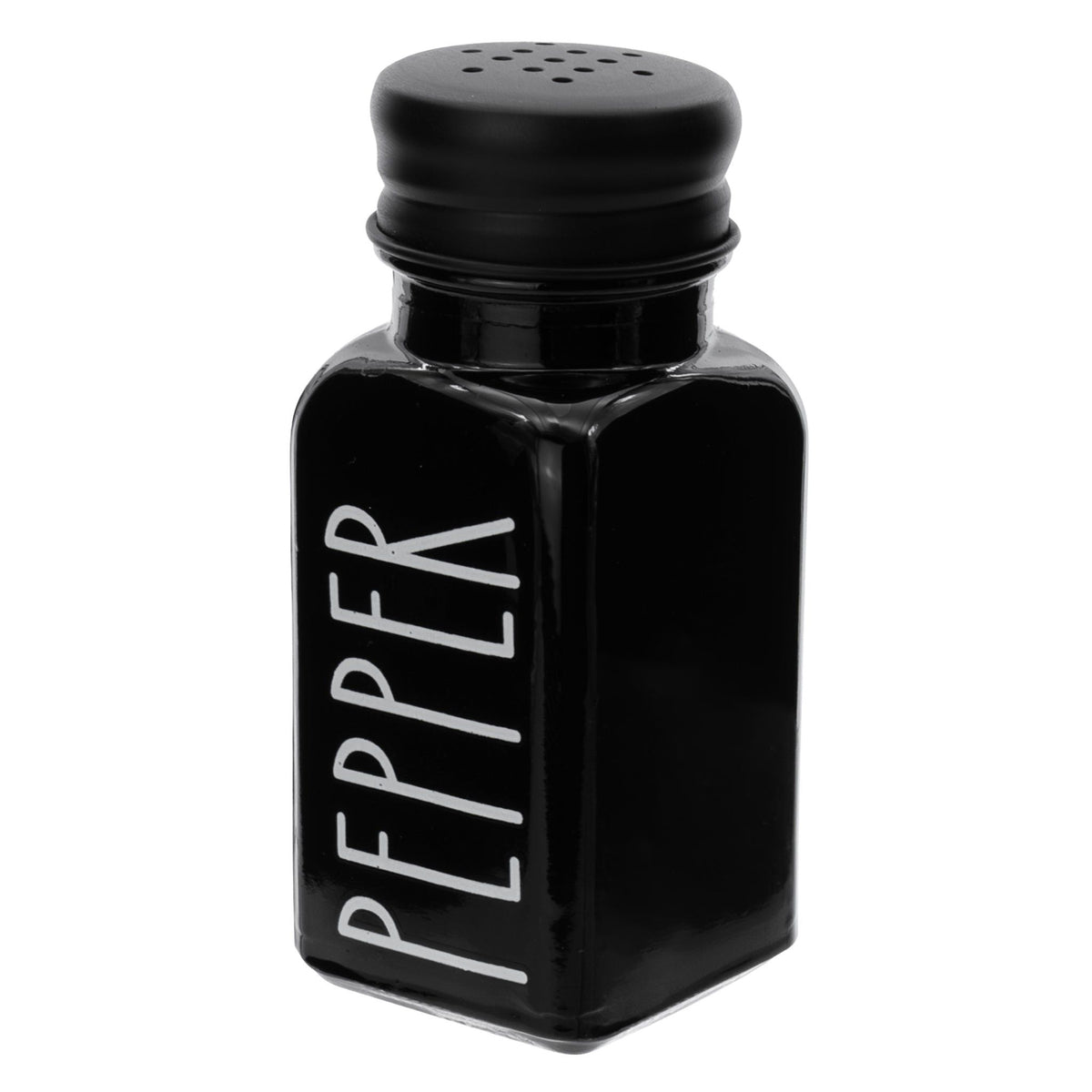 Regent Salt & Pepper Regent Glass Black And White Condiments In A Caddy 5pk Set, 250ml L 85ml 27140