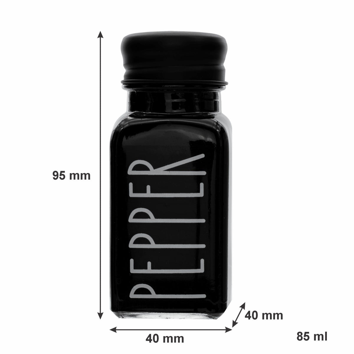 Regent Salt & Pepper Regent Glass Black And White Condiments In A Caddy 5pk Set, 250ml L 85ml 27140