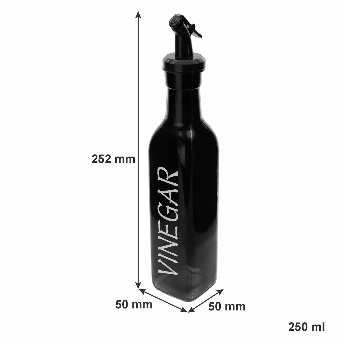 Regent Salt & Pepper Regent Glass Black And White Condiments In A Caddy 5pk Set, 250ml L 85ml 27140