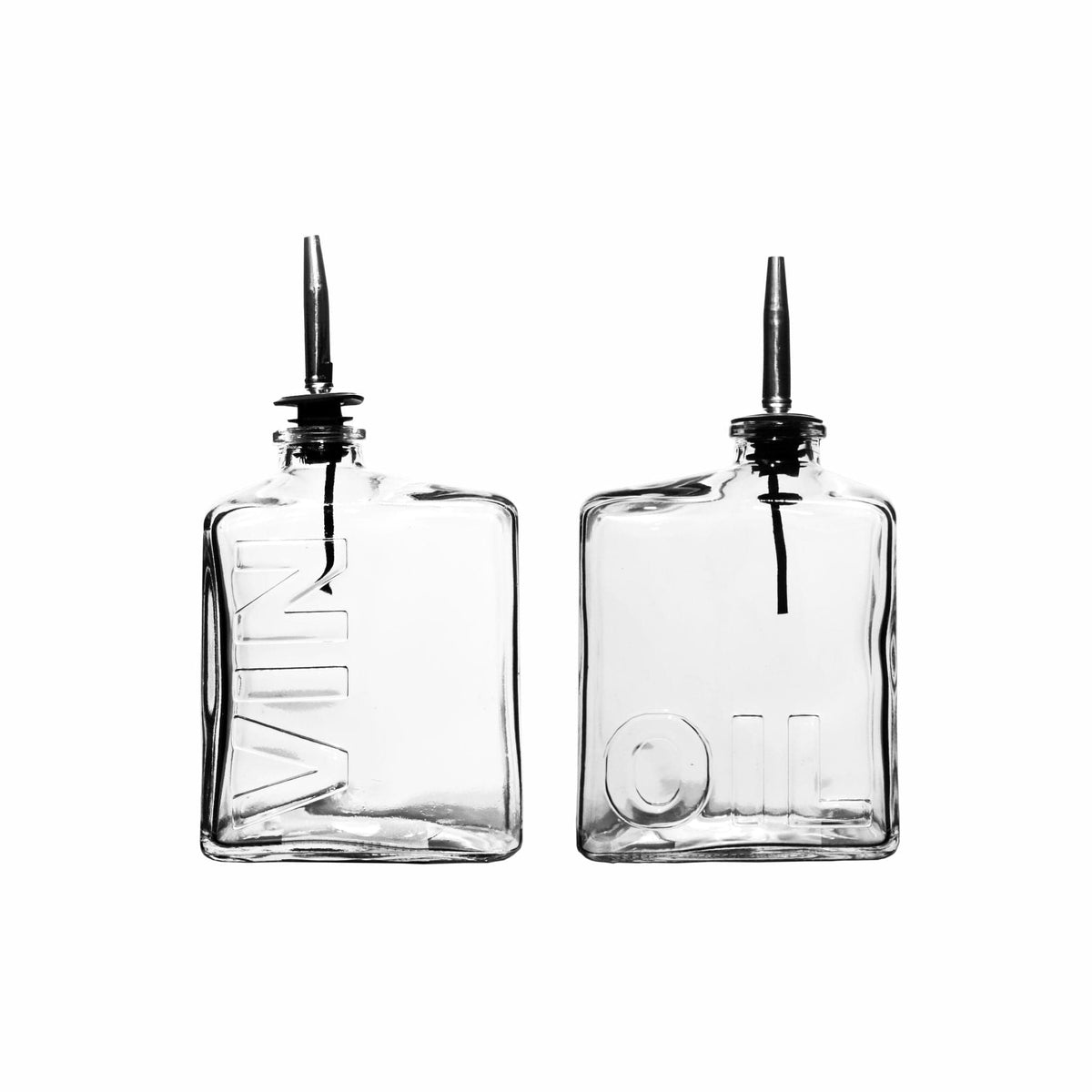 Regent SALT & PEPPER Regent Glass Square Bottle Embossed 450ml 190x100x55mm 27158 (7336062582873)