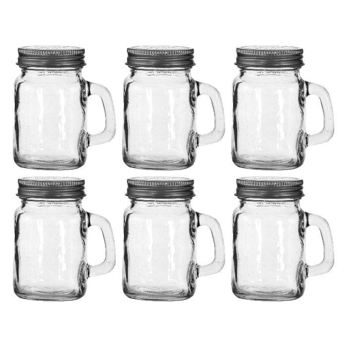 Regent SALT & PEPPER Regent Mini Mason Jar S&P Shaker 6 Pack, 140ml (80X73X55mm) 27649