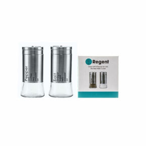 Regent SALT & PEPPER Regent Salt & Pepper Glass Shakers With Metal Coating - 2 Piece 125ml (6995479134297)