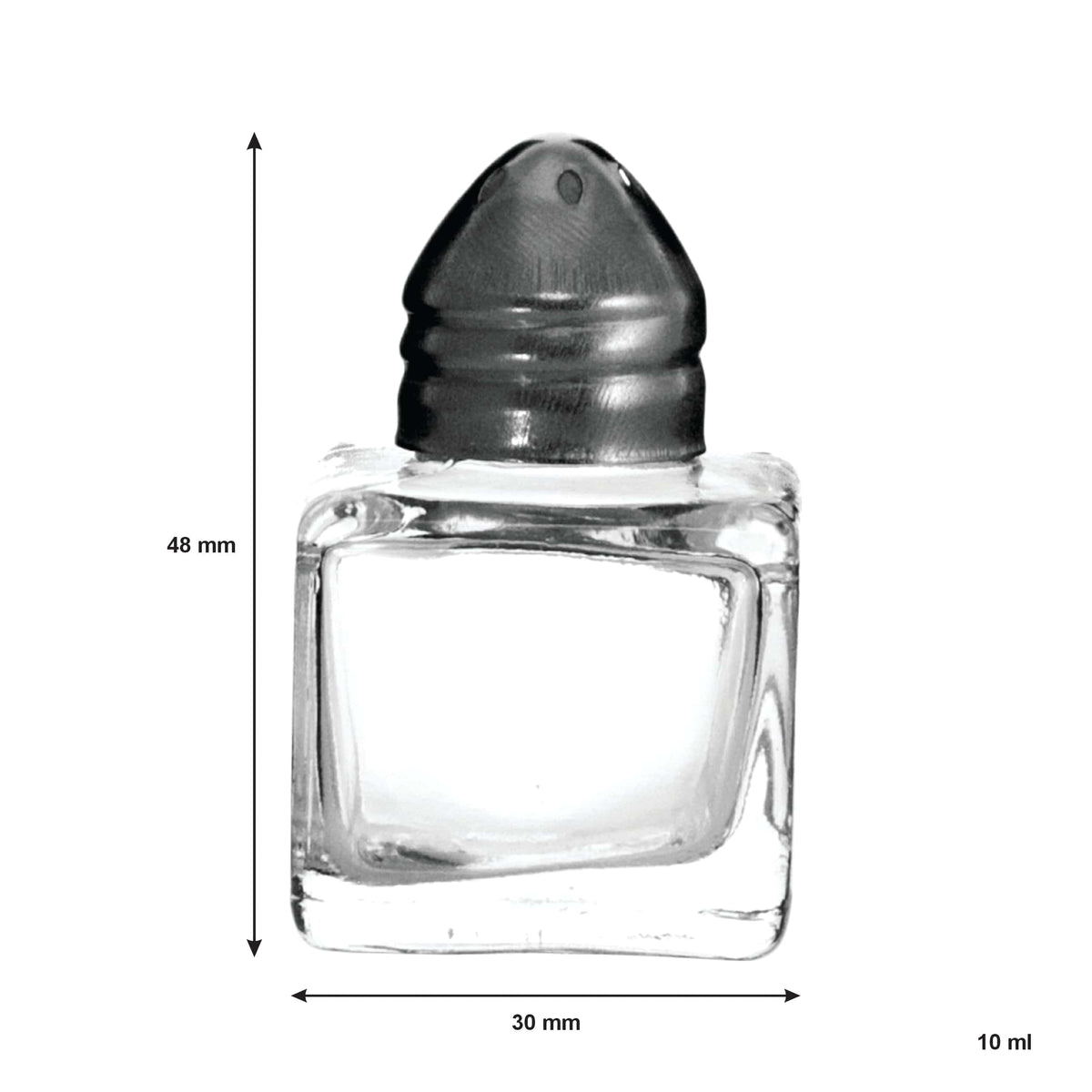 Regent SALT & PEPPER Regent Small Salt & Pepper Glass Shakers In Acetate Box 6 Pack 10ml 48x30x30mm 27111
