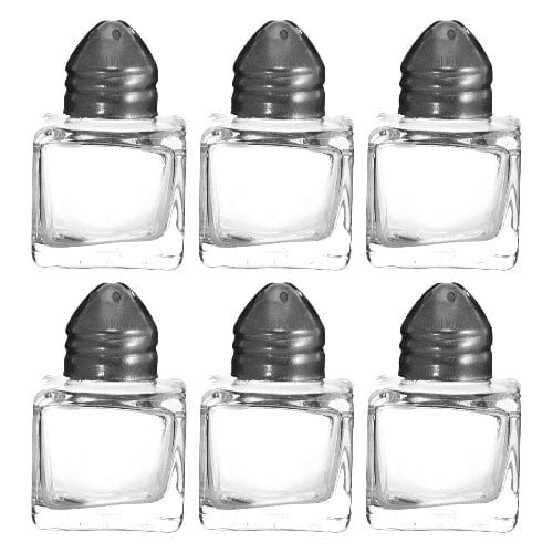 Regent SALT & PEPPER Regent Small Salt & Pepper Glass Shakers In Acetate Box 6 Pack 10ml 48x30x30mm 27111