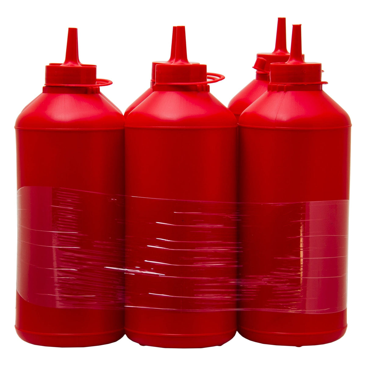 Regent Sauce Bottle Regent Round Plastic Sauce Bottle Red 6 Pack 12112