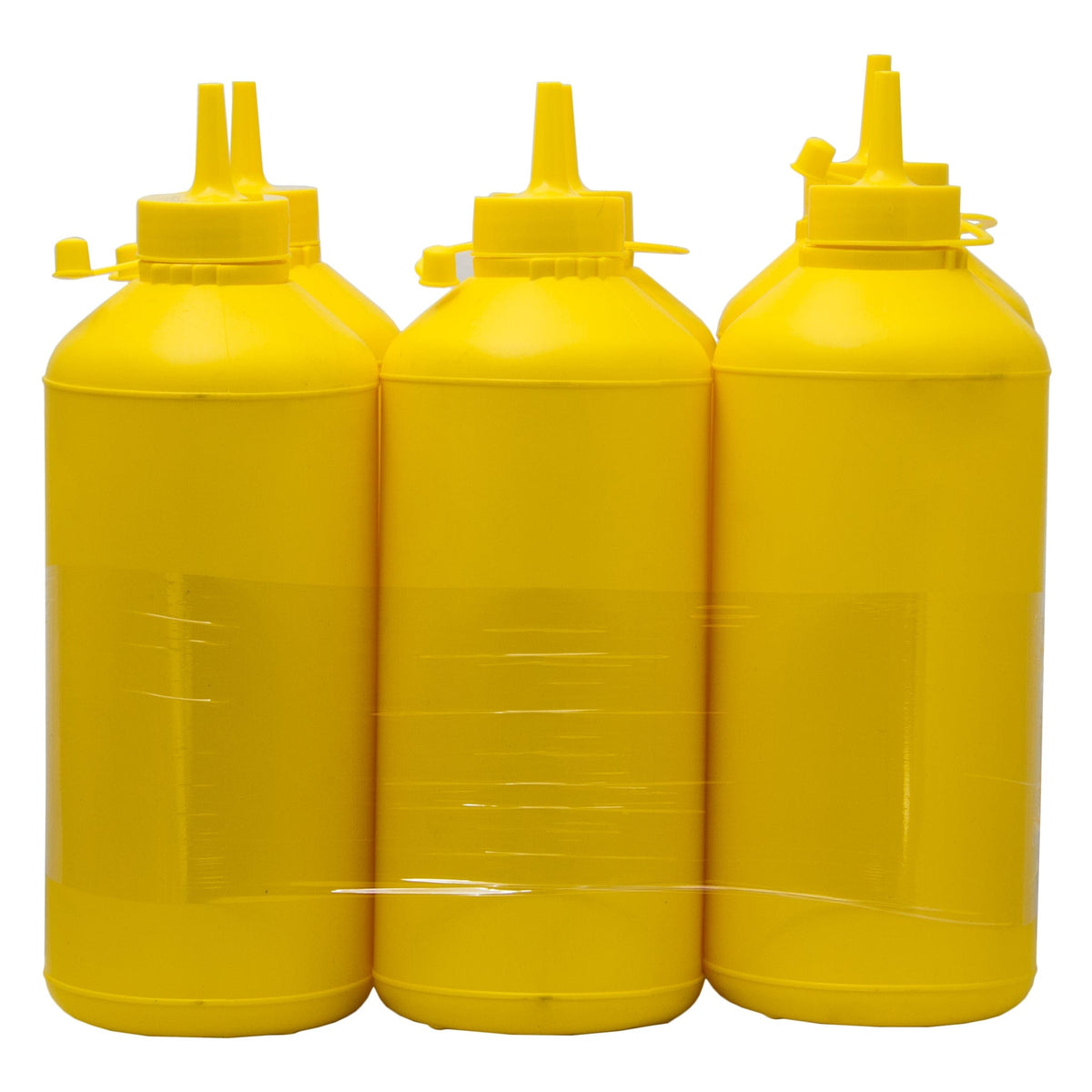 Regent Sauce Bottle Regent Round Plastic Sauce Bottle Yellow 6 Pack 12113