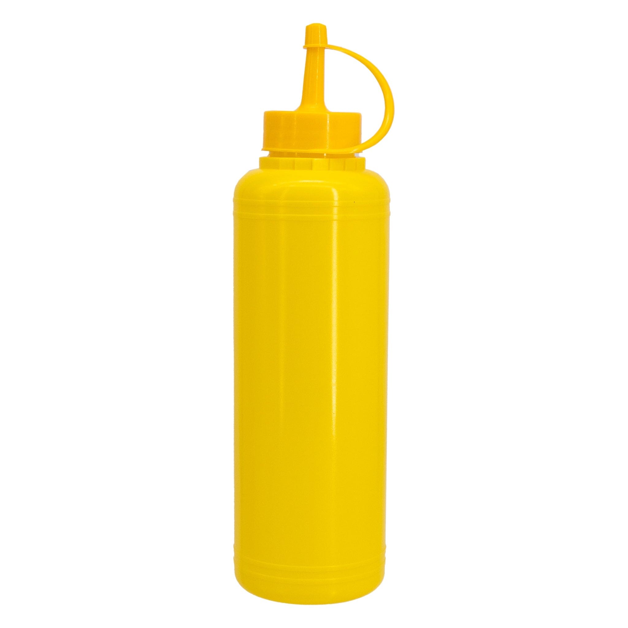 Regent Sauce Bottle Regent Round Plastic Sauce Bottle Yellow 6 Pack 500ml 12016
