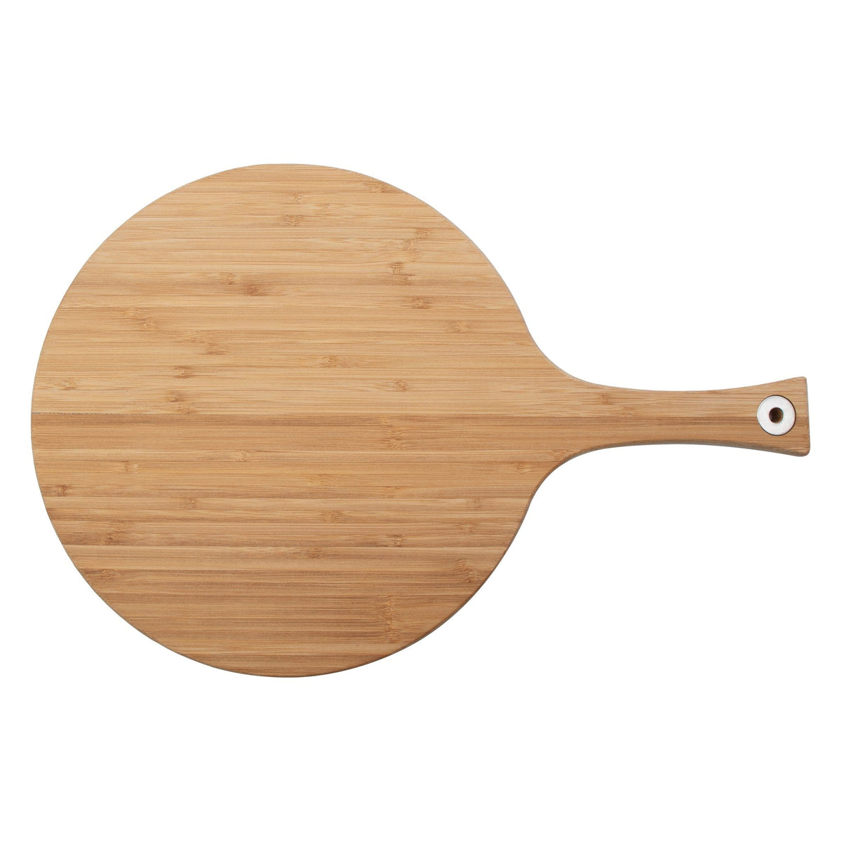 Regent Serving Board Regent Bamboo Round Paddle Serving Board With Ring, (430/270mm Diax15mm) 30187 (7817367355481)