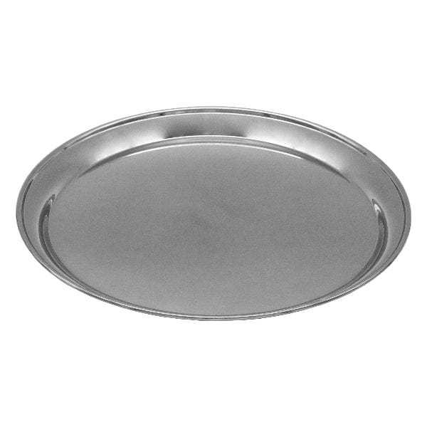 Regent Serving Tray Regent Bar Butler Round Serving Tray Stainless Steel, (350mm Diax25mm) 30753