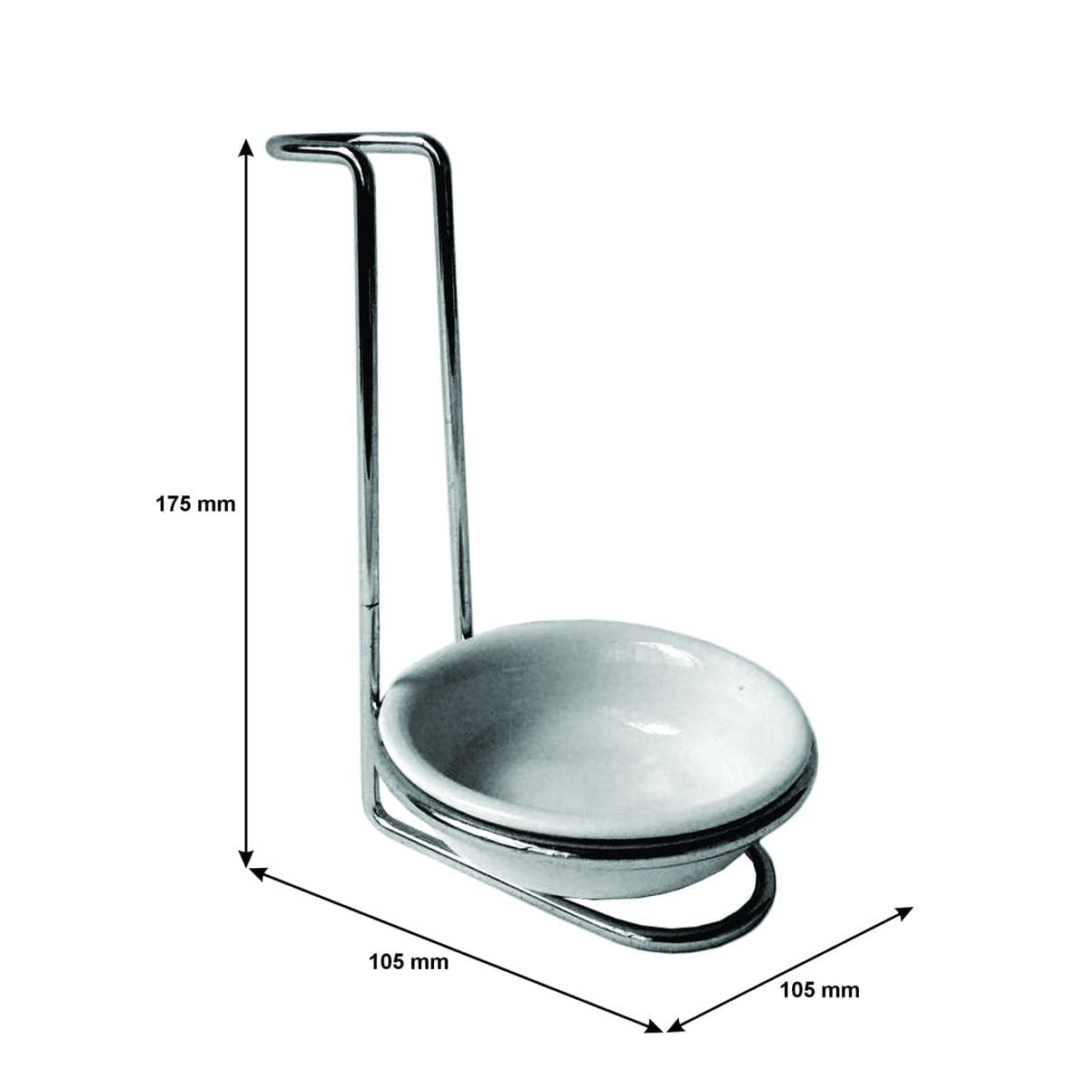 Regent Spoon Rest Regent Kitchen Spoon Rest Chrome Stand With Ceramic Bowl 14015 (7813701435481)