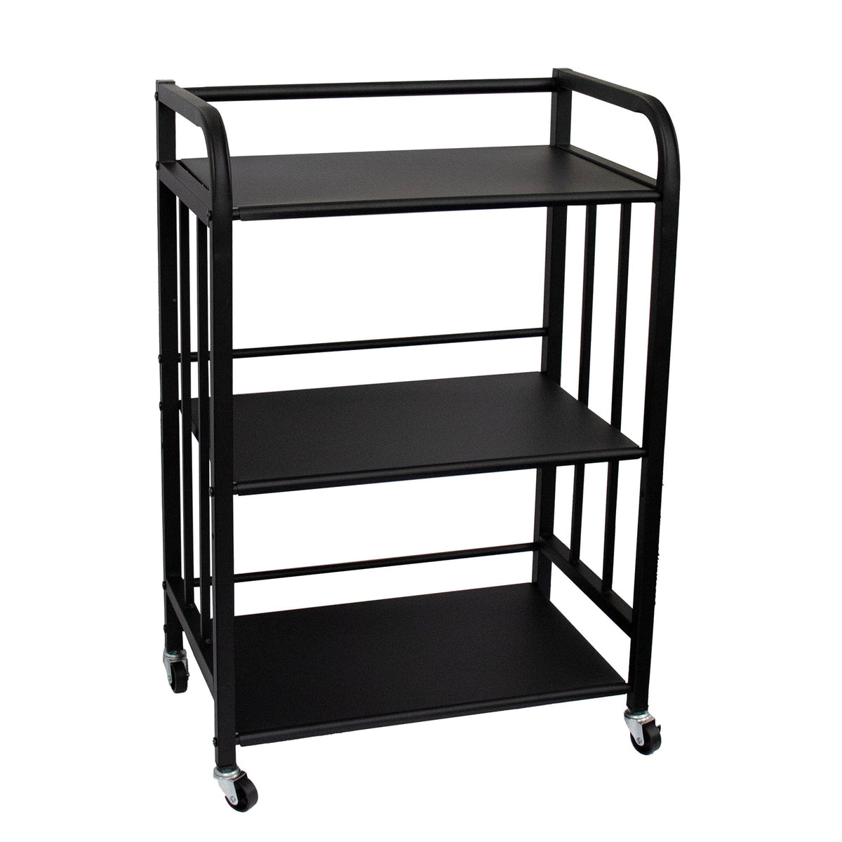 Regent Storage Rack Multi Purpose Storage Rack 3 Shelf Black (500x320x760mm) 42119