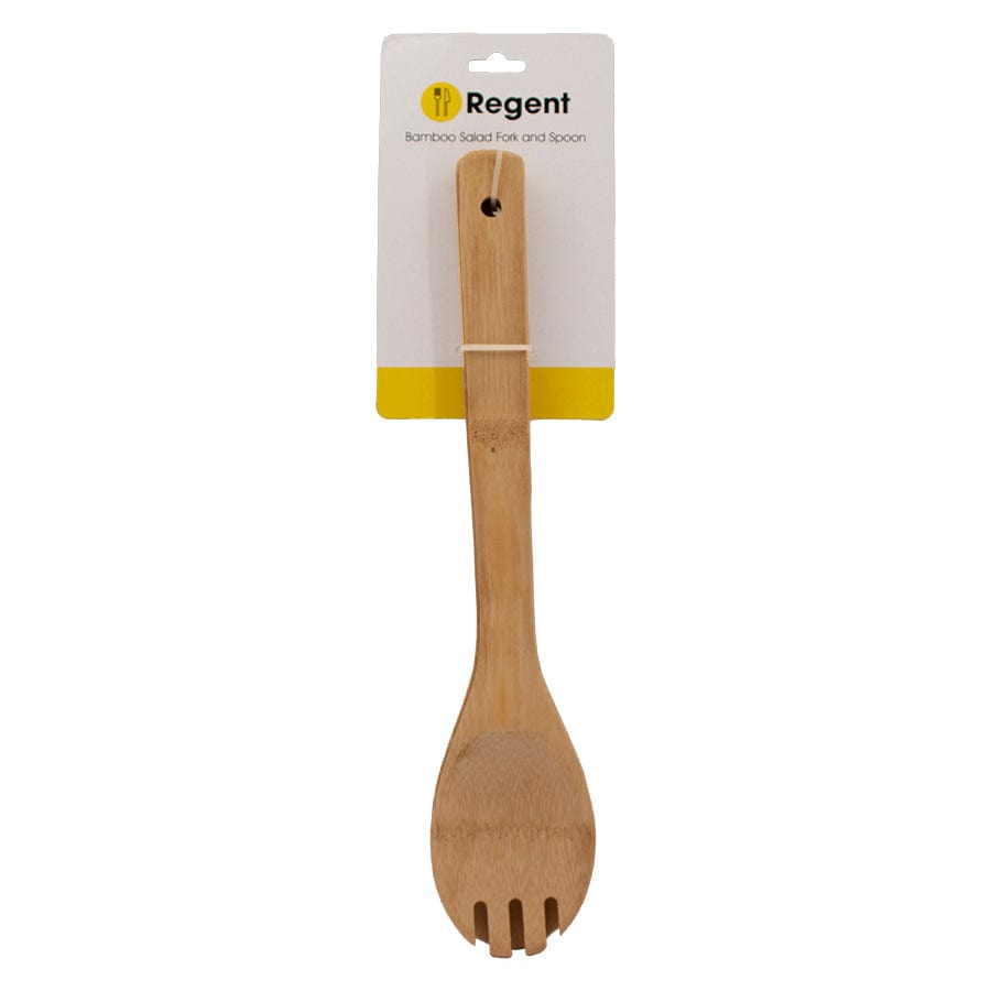Regent TONG Regent Bamboo Salad Fork And Spoon 2 Pieces 300x60x6mm 30968 (7817375121497)