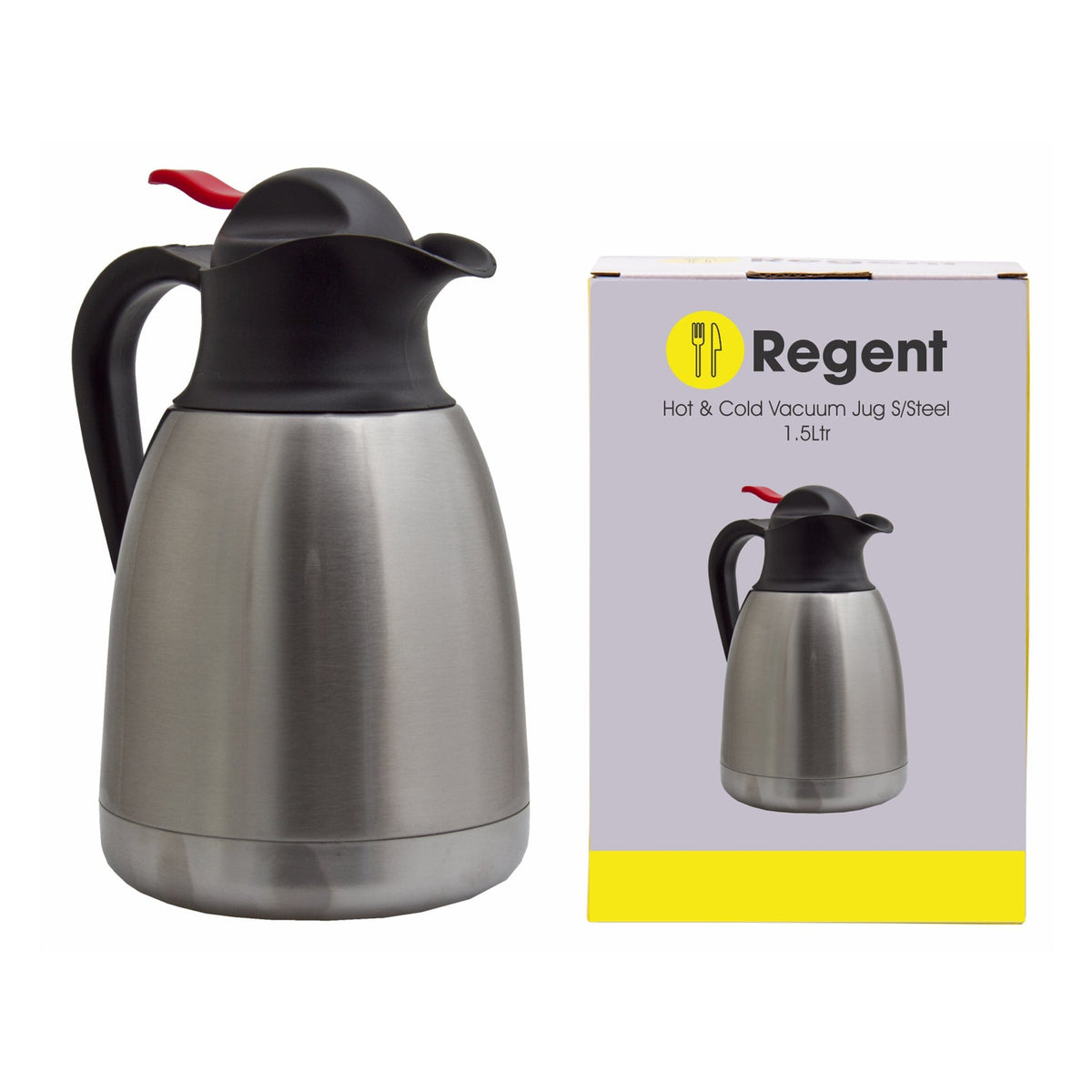 Regent Vacuum Regent Vacuum Jug Double Walled Stainless Steel 1.5 Liter 12940