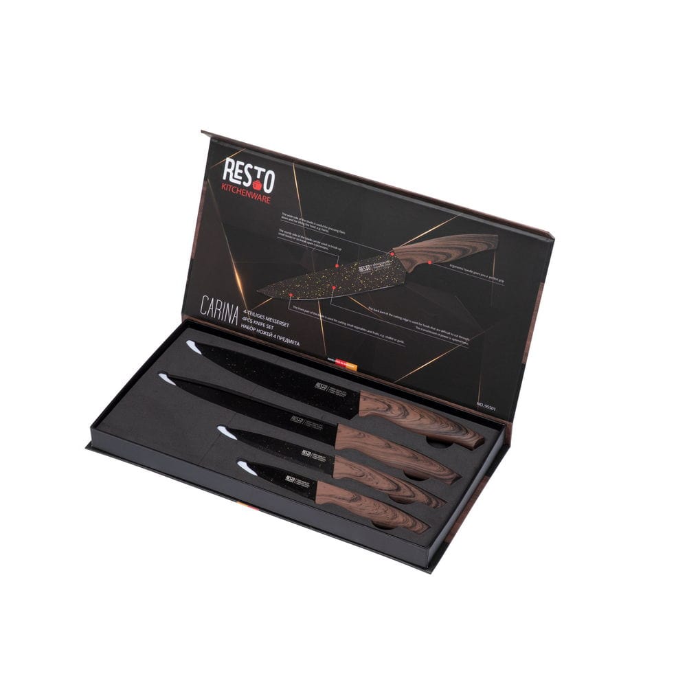 Resto CUTLERY Resto Carina Knife set 4pcs 95501 (7287974821977)