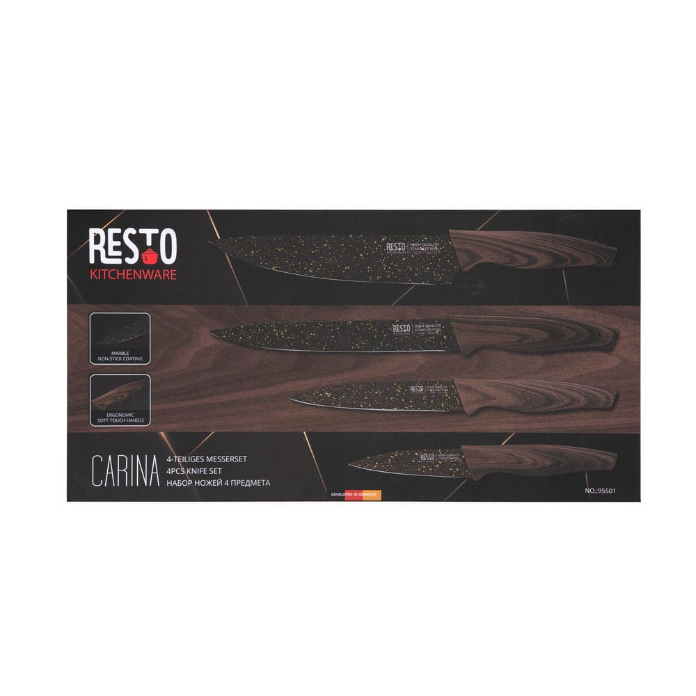Resto CUTLERY Resto Carina Knife set 4pcs 95501 (7287974821977)