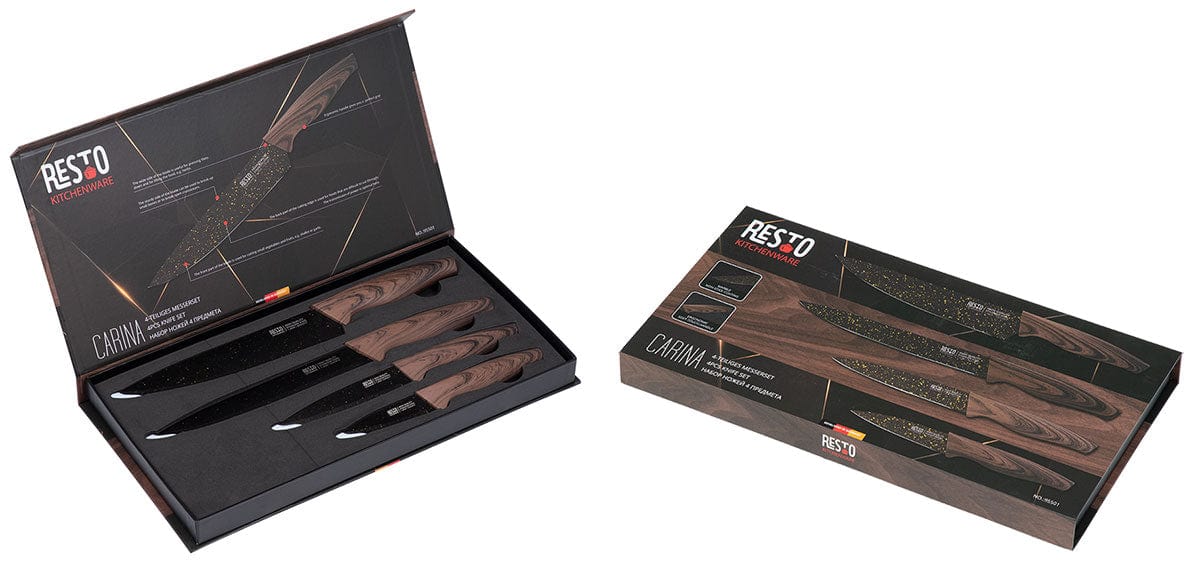 Resto CUTLERY Resto Carina Knife set 4pcs 95501 (7287974821977)