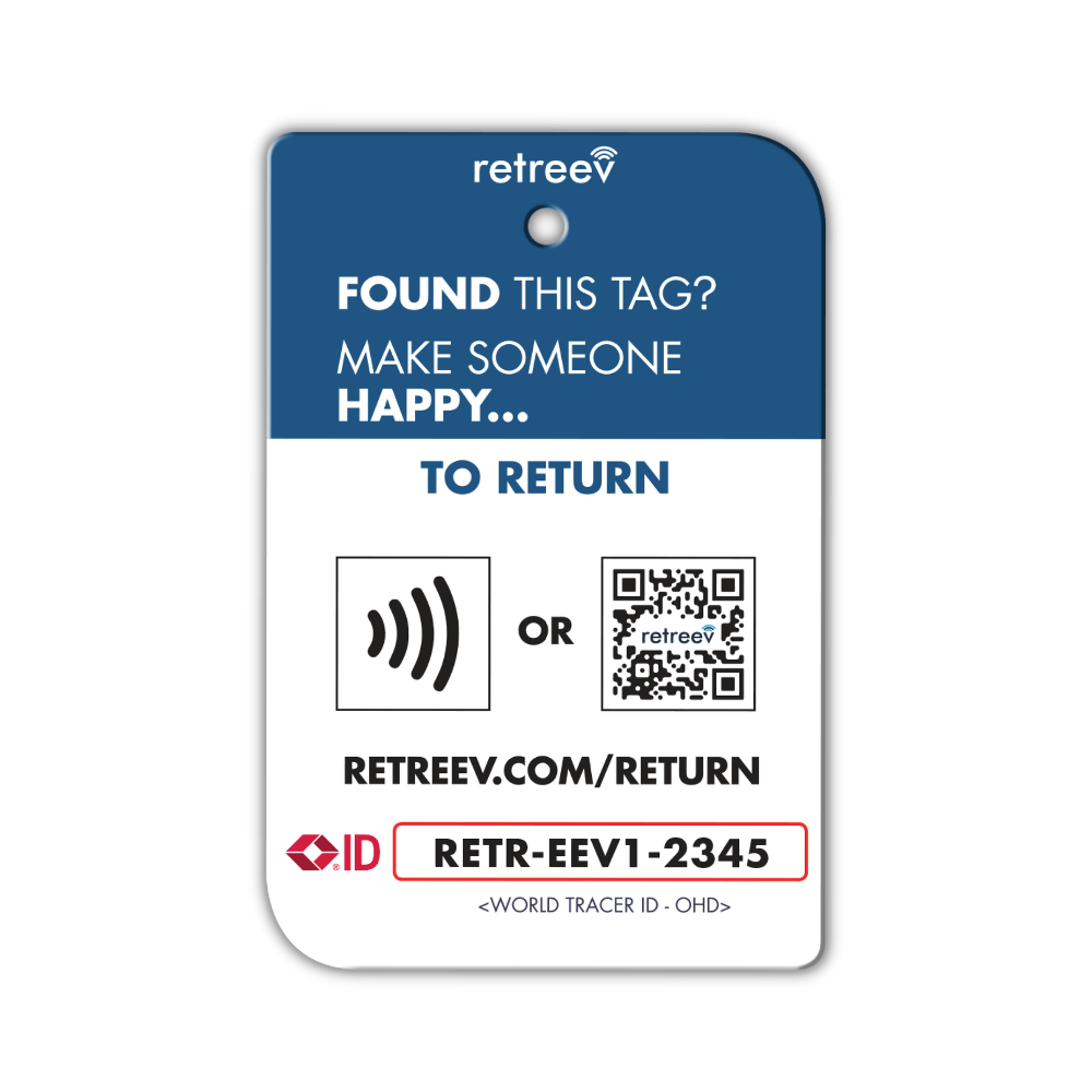 Retreev luggage tags Retreev Smart Tag - Emoji Wink (7395491348569)