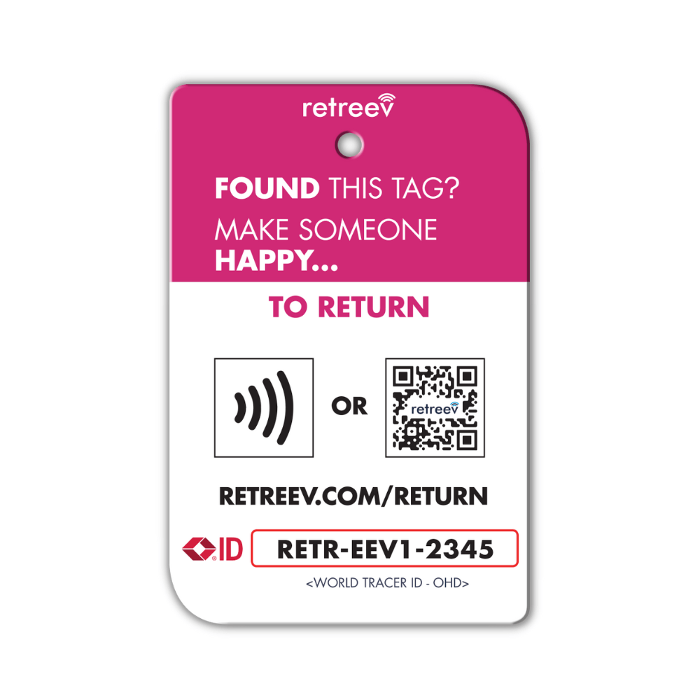 Retreev luggage tags Retreev Smart Tag - Liquorice (7395489120345)