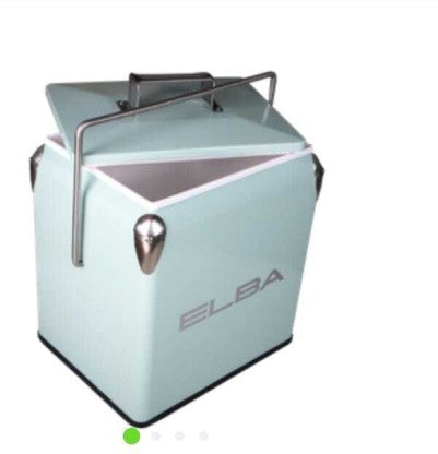Elba Metal Cooler Box Metal 13L Mint 05/MCB-M