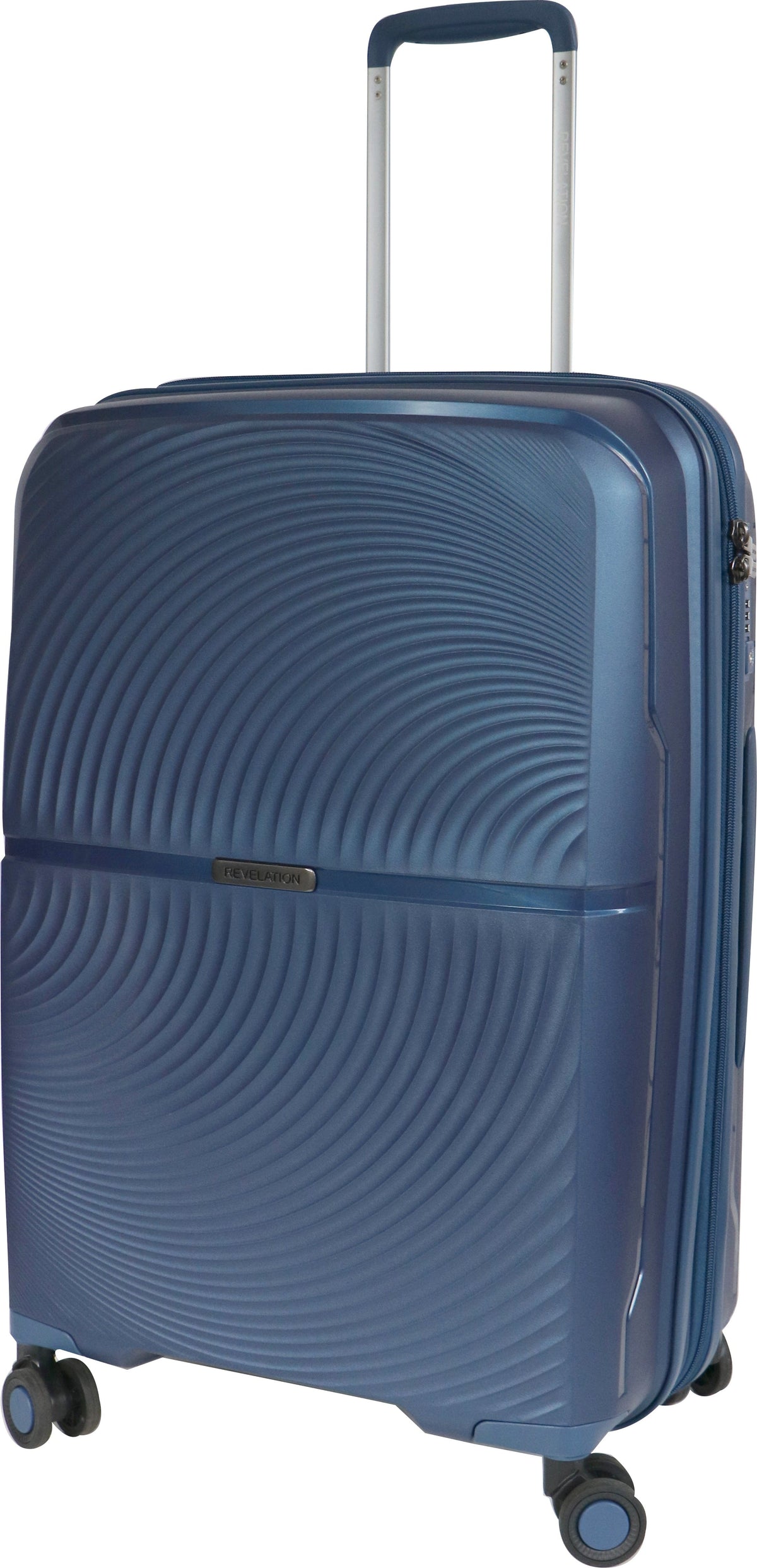 Revelation Luggage Revelation 65Cm 4 Wheel Trolley Case Blue (7399716192345)