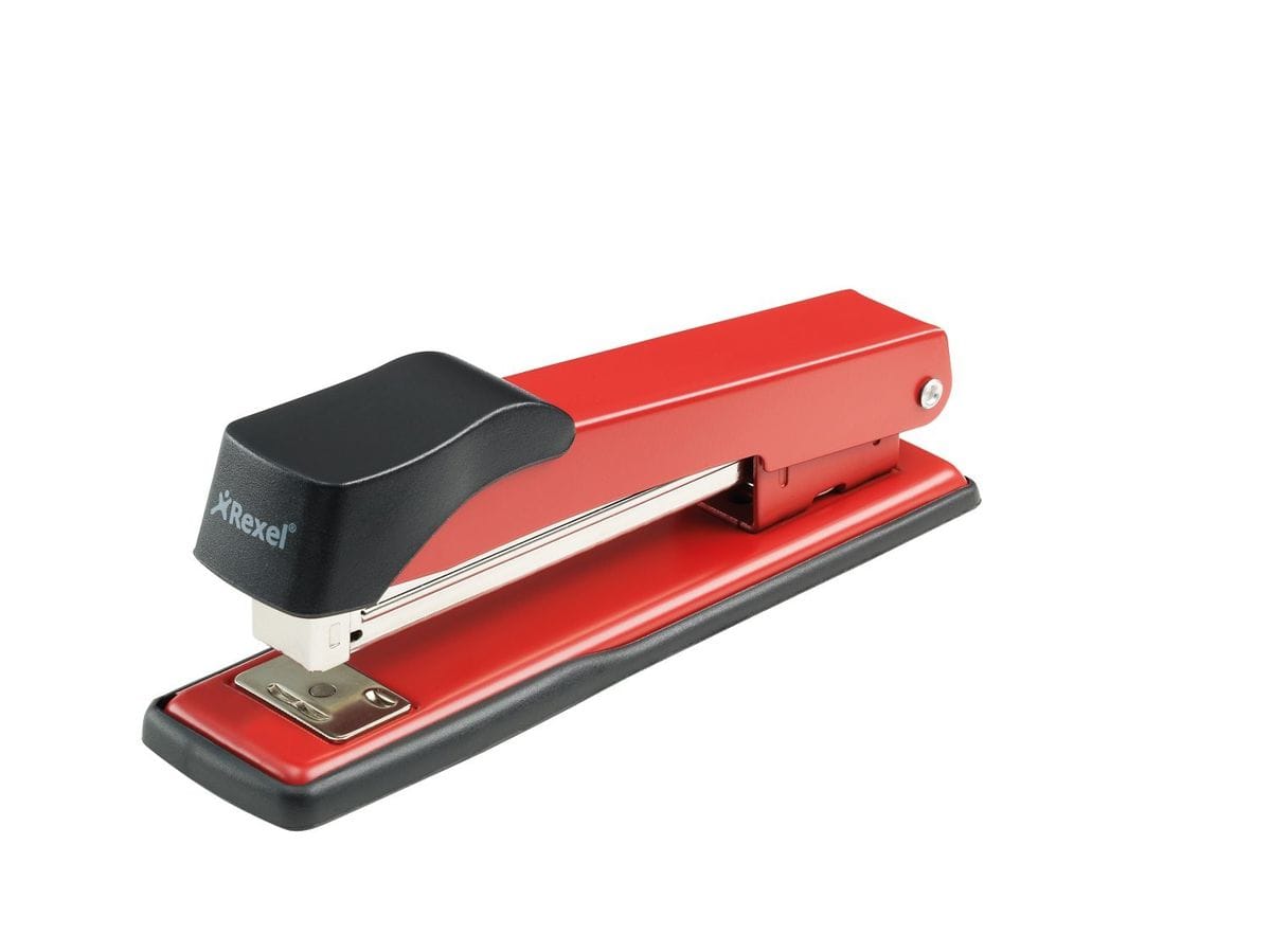 Rexel Tech & Office Rexel Standard 200 Full Strip full Metal Stapler Red (7397287395417)