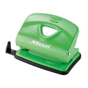 Rexel Tech & Office Rexel V220 2 Hole Metal 20 Sheet Punch  Green (7397288968281)