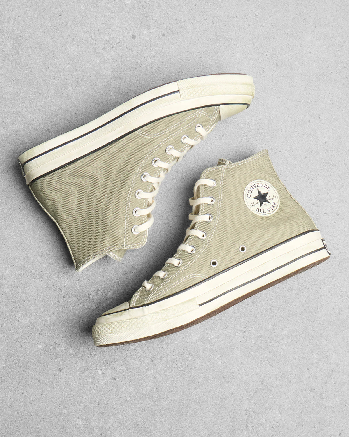Converse Chuck Taylor 70 Hi Faded Canvas Sneaker-Olive Android/Egret A20089C.