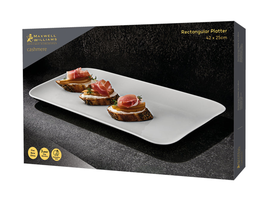 Maxwell & Williams Cashmere Rectangular Platter 42x25cm RF0043