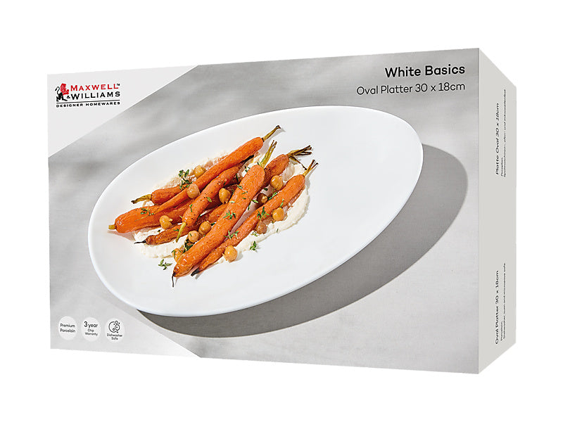 Maxwell & Williams White Basics Oval Platter 35x21cm RF0053