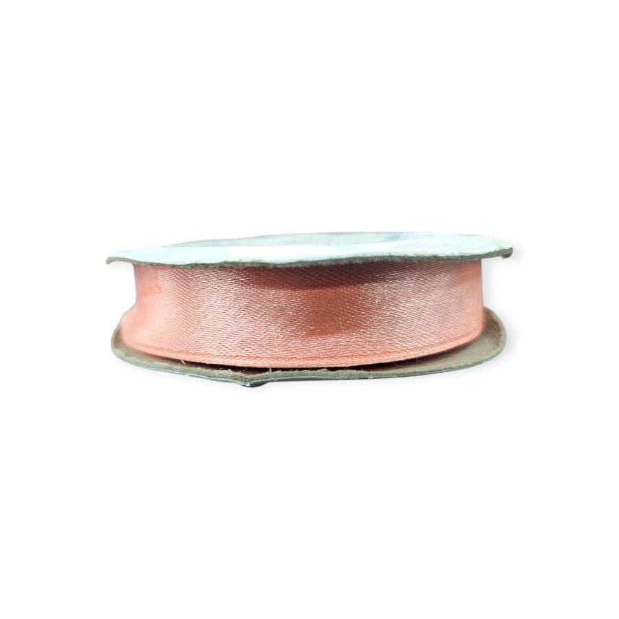 RIBBONS Habby Apricot Satin Ribbon 15mm