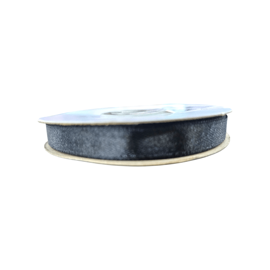 RIBBONS Habby Black Satin Ribbon 8mm