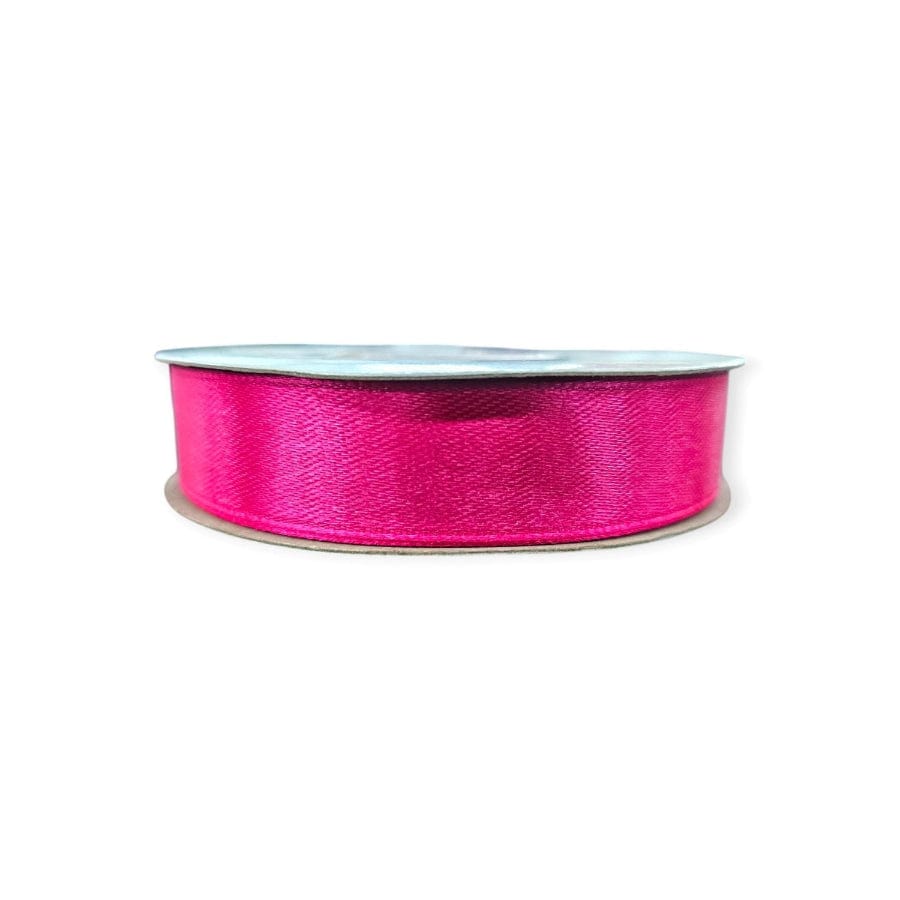 RIBBONS Habby Cerise Satin Ribbon 15mm
