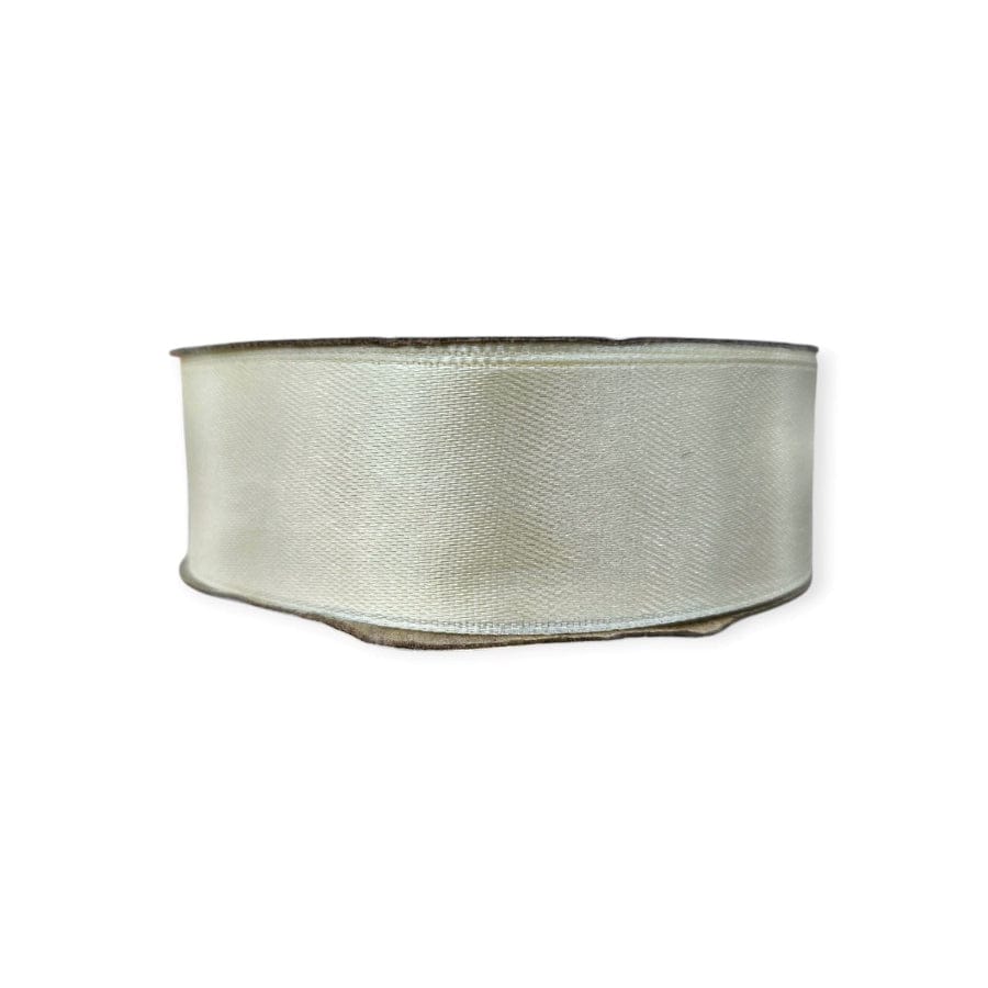 RIBBONS Habby Cream Satin Ribbon 25mm