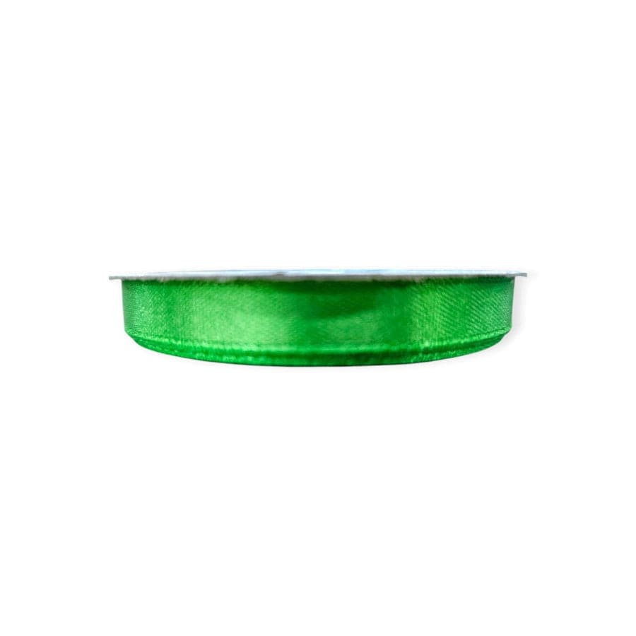 RIBBONS Habby Emerald Satin Ribbon 10mm