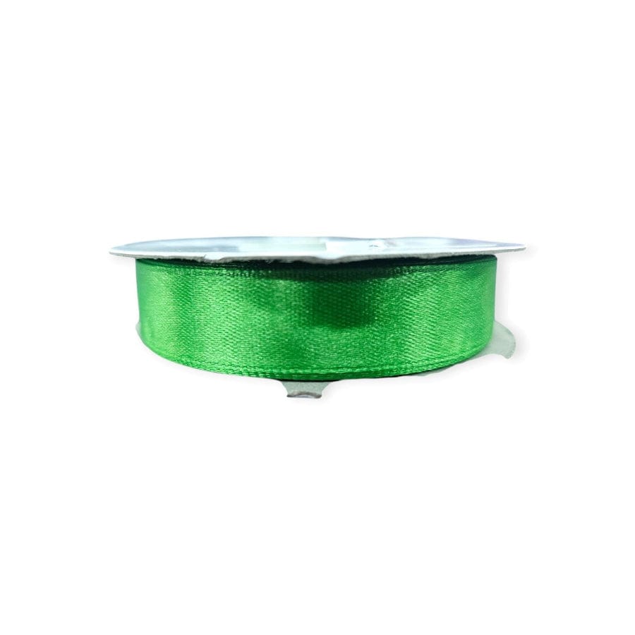 RIBBONS Habby Emerald Satin Ribbon 15mm