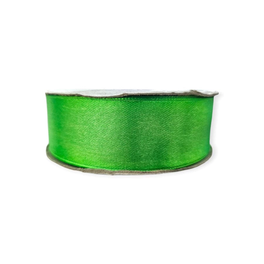 RIBBONS Habby Emerald Satin Ribbon 25mm