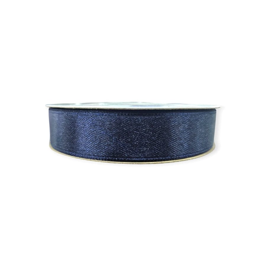 RIBBONS Habby Navy Satin Ribbon 15mm