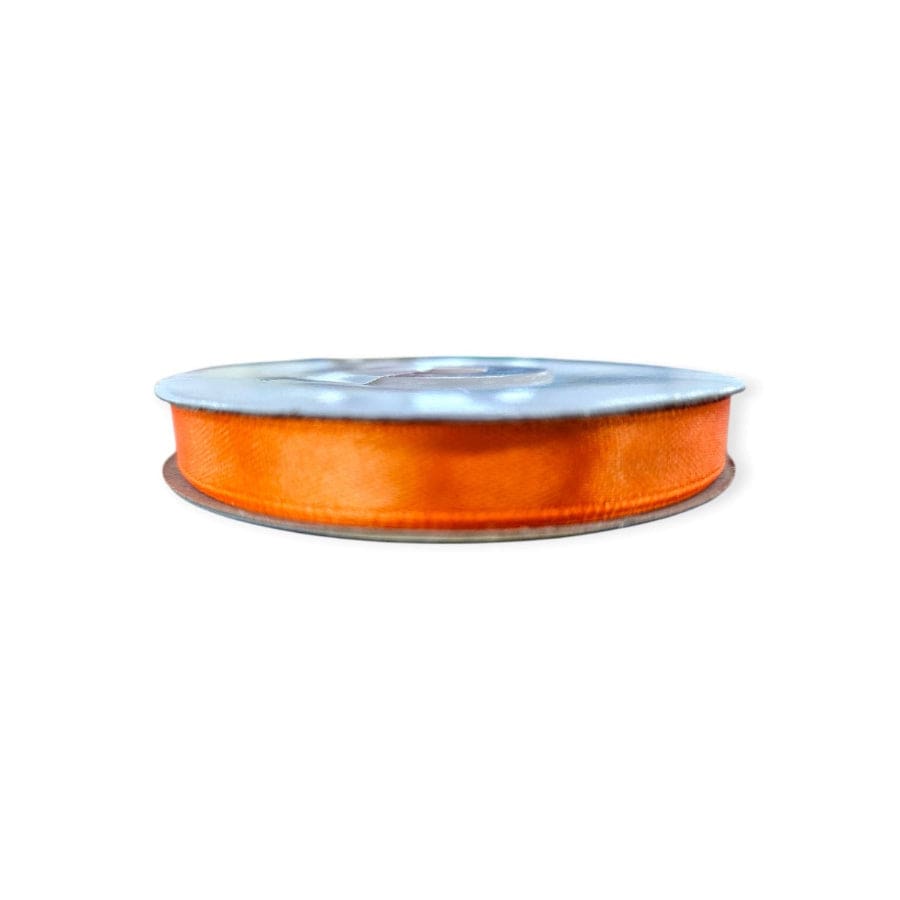 RIBBONS Habby Orange Satin Ribbon 10mm