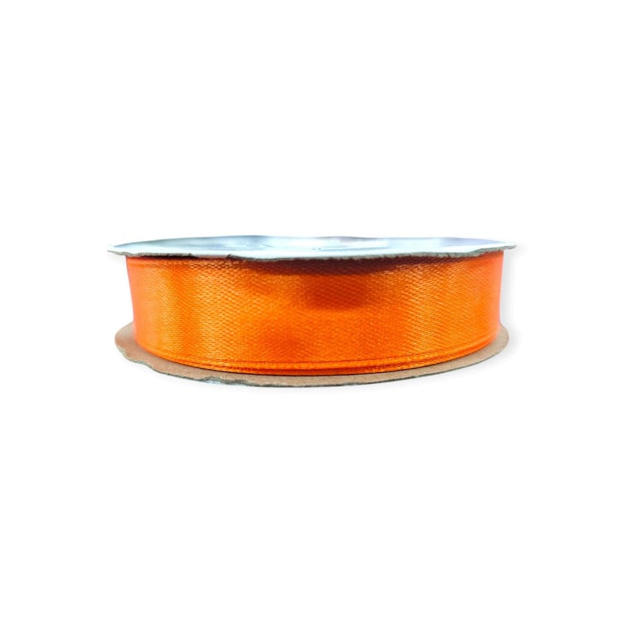 RIBBONS Habby Orange Satin Ribbon 15mm