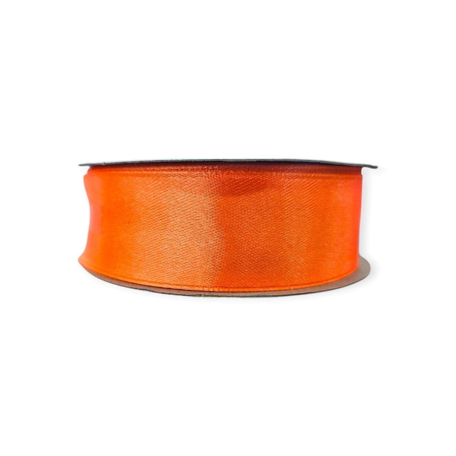 RIBBONS Habby Orange Satin Ribbon 25mm