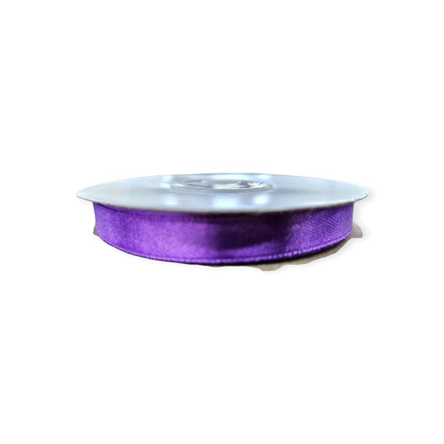 RIBBONS Habby Purple Satin Ribbon 10mm
