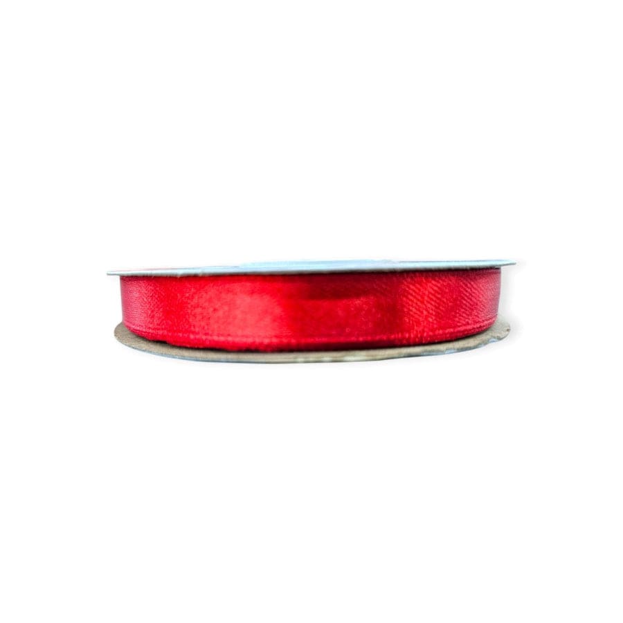 RIBBONS Habby Red Satin Ribbon 10mm