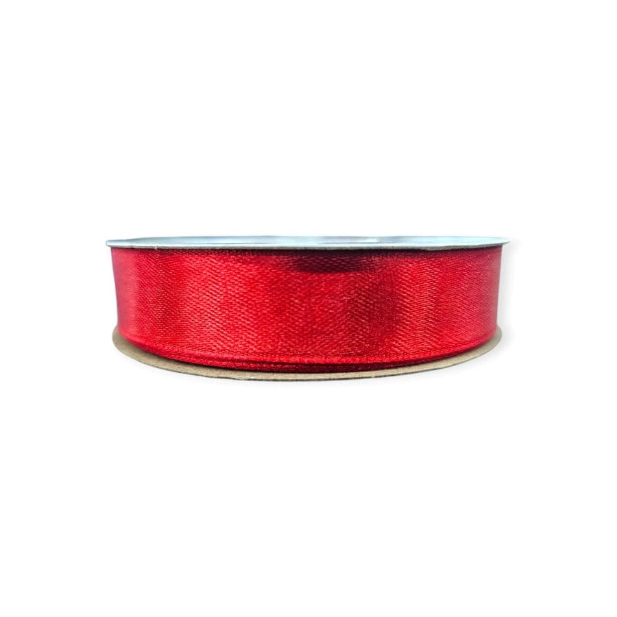 RIBBONS Habby Red Satin Ribbon 15mm