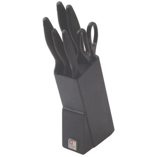 Richardson Sheffield Knife Block Richardson Sheffield R023 Series Laser Cuisine Knife Block 6 Piece Black R02300K381K50