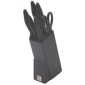 Richardson Sheffield Knife Block Richardson Sheffield R023 Series Laser Cuisine Knife Block 6 Piece Black R02300K381K50