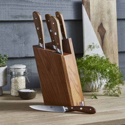 Richardson Sheffield Knife Richardson Sheffield Scandi Knife Block Set, 5-Piece (7534519517273)
