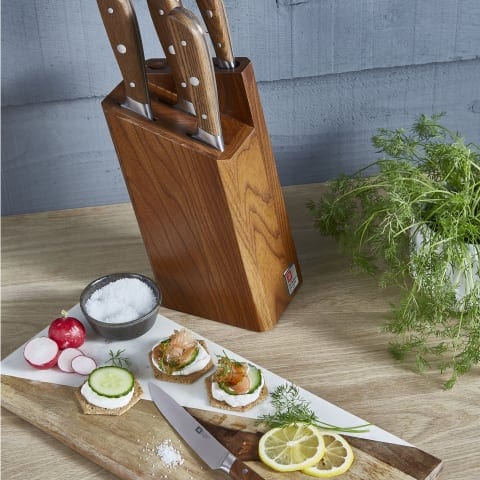 Richardson Sheffield Knife Richardson Sheffield Scandi Knife Block Set, 5-Piece (7534519517273)