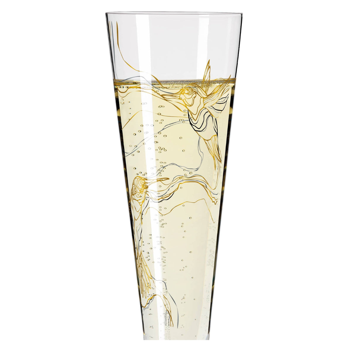 Ritzenhoff Glasses Ritzenhoff Gold Night Champagne Glass Benzoni 200ml 1078278 (7390428889177)
