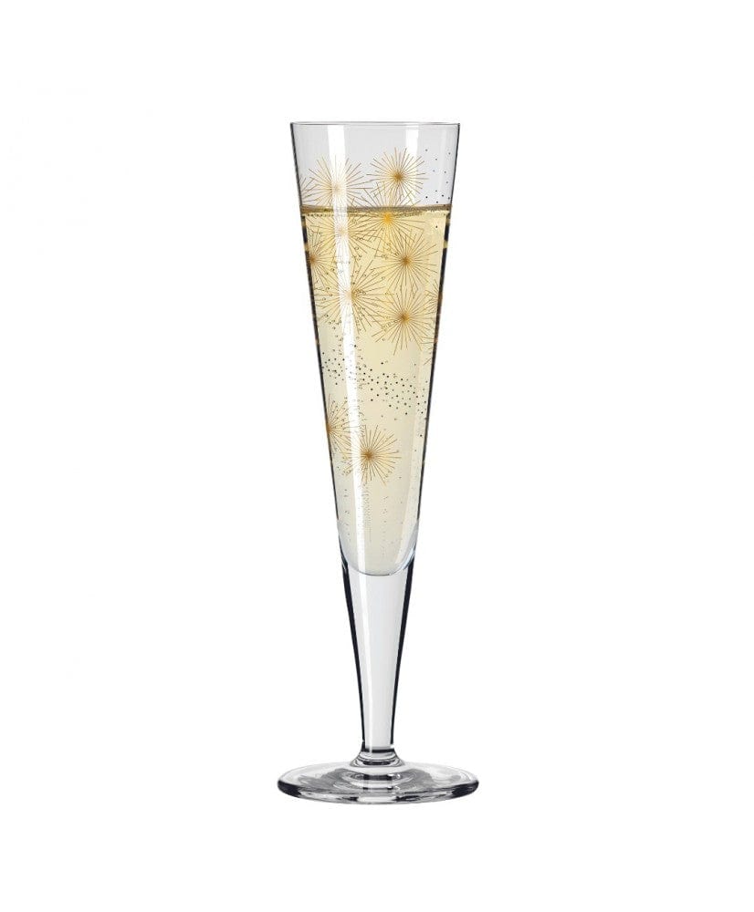 Ritzenhoff Glasses Ritzenhoff Gold Night Champagne Glass Kuhnertova 200ml 1078267 (7390401658969)