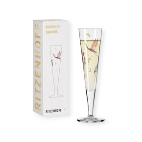 Ritzenhoff Glasses Ritzenhoff Gold Night Champagne Glass Rachel Hoshino 200ml 1071015 (7390199873625)